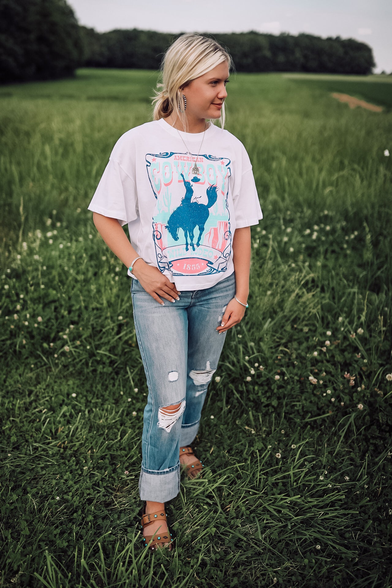 Wild Rodeo Graphic Tee - Long Crop